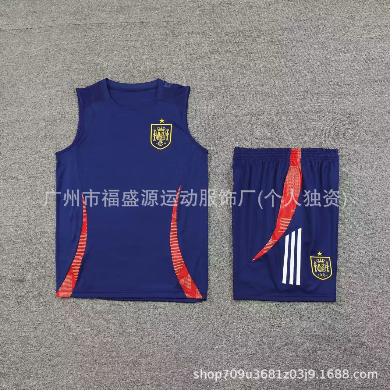 adidas Spain Training Set 2-Piece Navy Blue