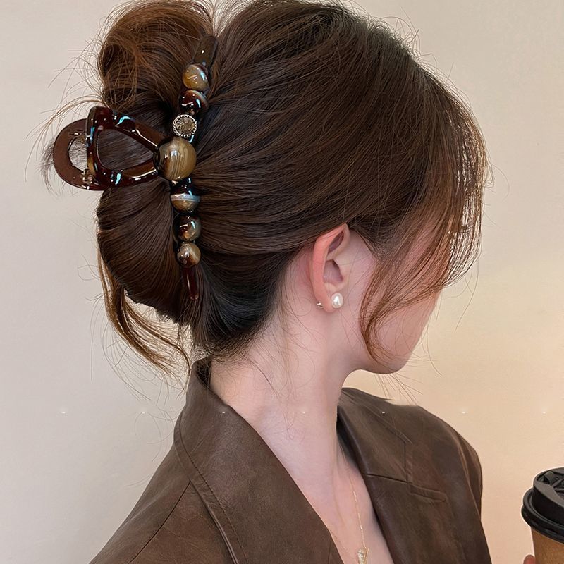 2025 nuevo clip de agarre de amor para mujer, gran volumen de cabello, horquilla, horquilla de tiburón de alta calidad, horquilla de tiburón, accesorios de principios de primavera