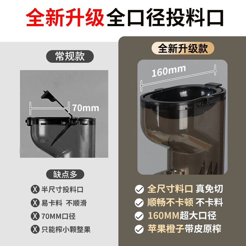 Large-diameter juicer juice residue separation Home commercial juicer Multifunctional juicer Soymilk machine Source factory