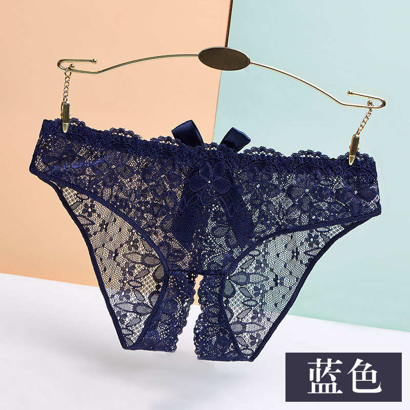 Underwear Women's Lace Sexy Bow Summer Japanese Style Comfortable Thin Open plus size Girl's Charming Briefs