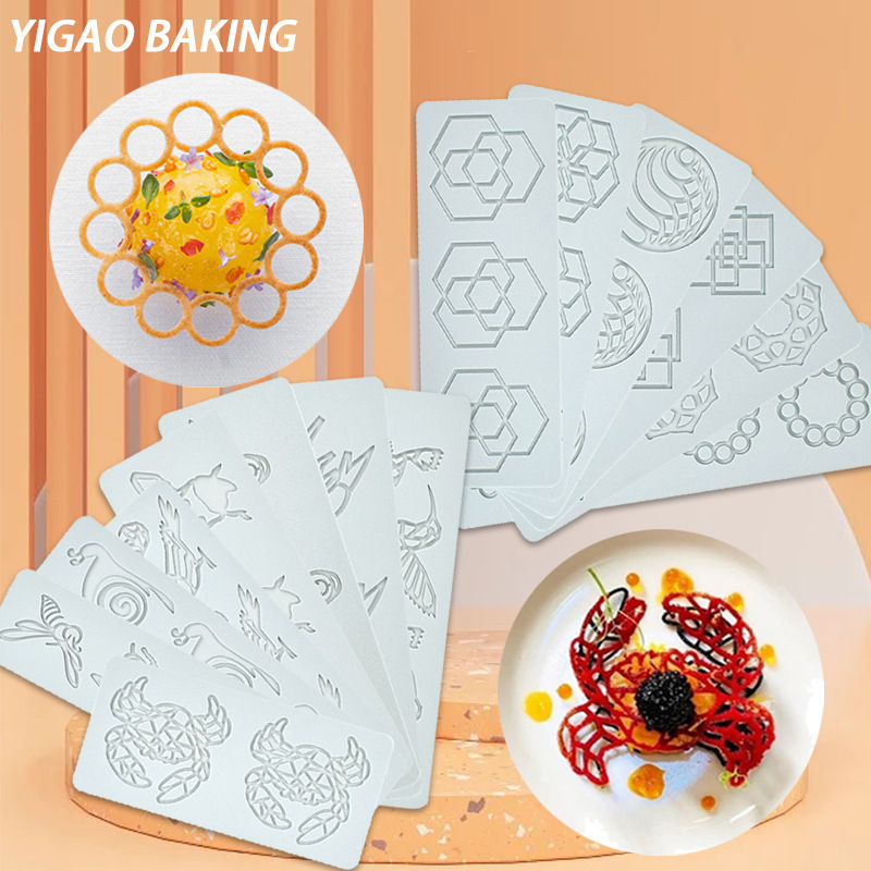 Cross-Border Fcm Mushroom Bee Silicone Fondant Lace Pad Ring Feather Baking Tool DIY Decorative Printing Mold