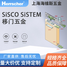 進口庫存sisco sistem木移門五金配件SERIE 100輕型木質移門70kg