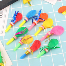 金丝口哨气球 哨子气球 小丑气球 吹气金丝气球生日派对用品批发