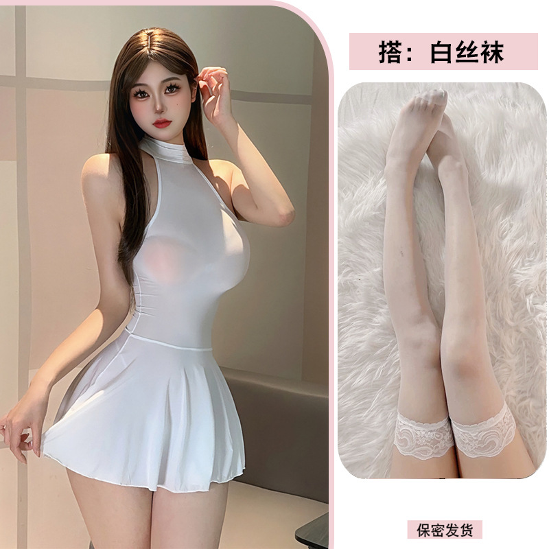 흰색 + 흰색 스타킹