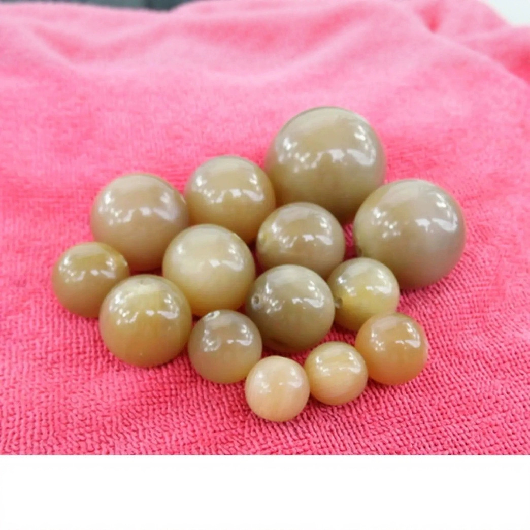 源头厂家牦牛角散珠浅牛角手串单珠子玉石diy项链手链 散珠项链