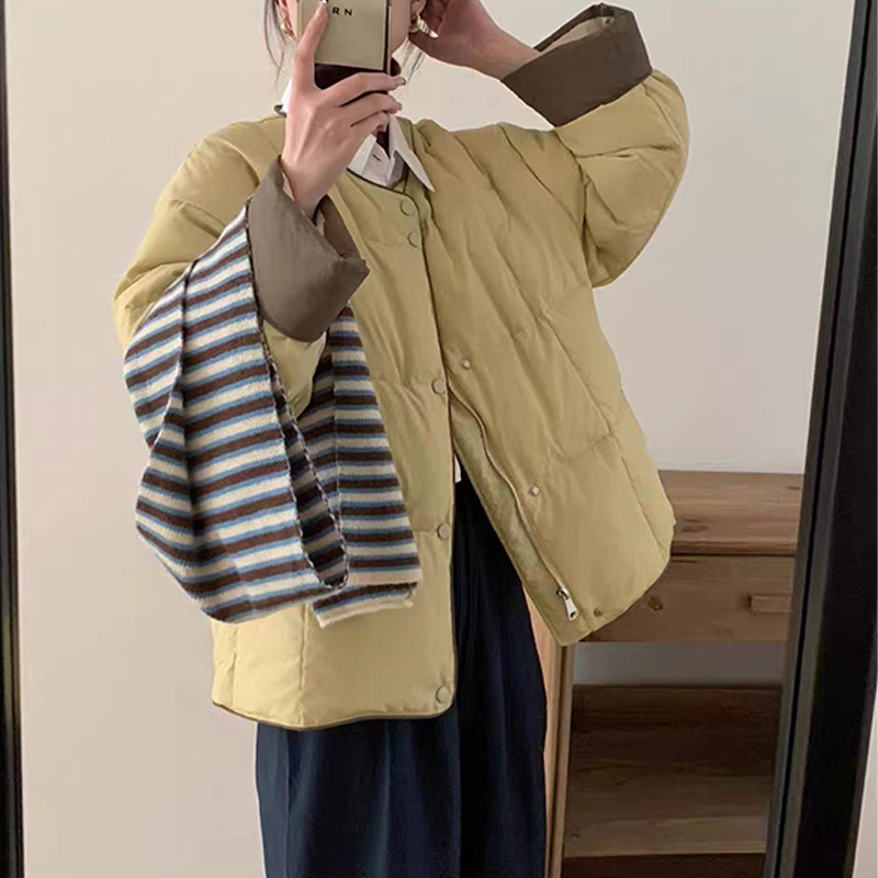 Women's Lightweight Short down Jacket, New High-Quality Winter down Coat, Large Size Wholesale, Pinghu