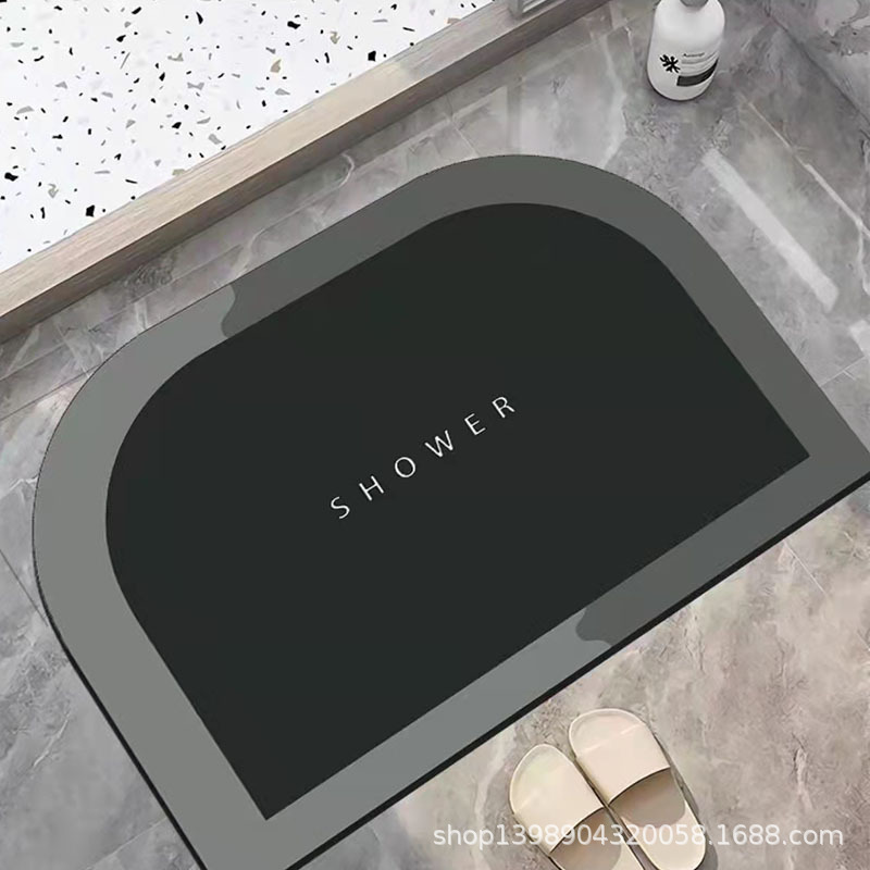 Lodo de diatomaceas blando transfronterizas almohadilla de absorción de agua almohadilla de suelo de baño antideslizante almohadilla de pies de baño de puerta de secado rápido