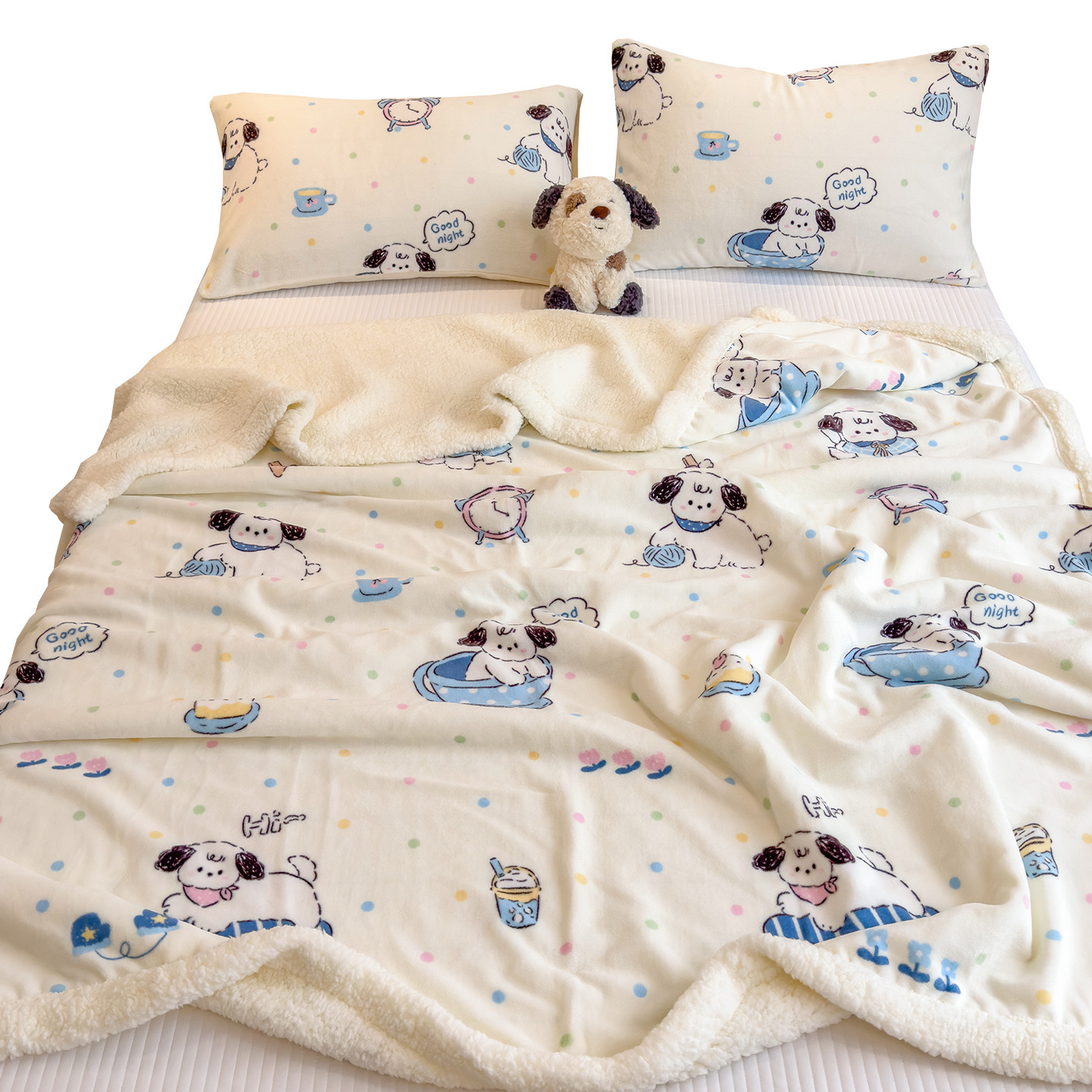 Cartoon leche peluche mantas de oficina siesta mantas mantas de sofá mantas de niños toallas pequeñas son mantas de sofá individual