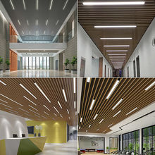 公装大型线形灯嵌入式铝合金LED明装暗装长条工装线条灯铝材灯槽