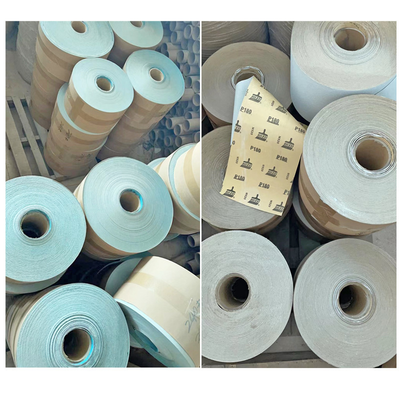 恒翔厂家批发美甲修甲砂纸卷 黄纸白砂蓝纸白砂 指甲锉砂卷