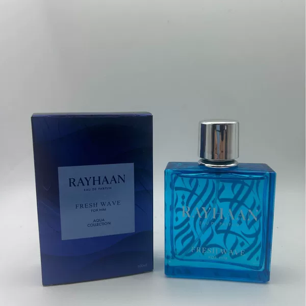 Cross-Border Popular Product Rayhaan Men's and Women's Perfume 100ml Long-Lasting Fragrance Light Blue