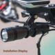 Bicycle headlight silicone strap tail light fixed rubber band riding Lighting LED light flashlight fixed seat Rod
