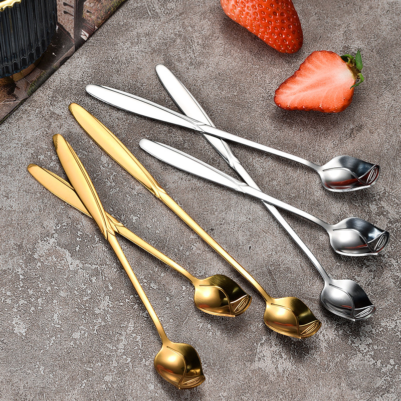 Glass coffee creative mixing stick stainless steel for home use