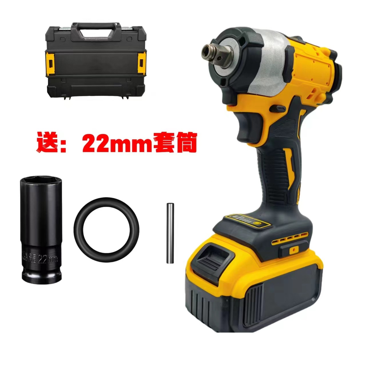 Llave eléctrica 992 de doble propósito de comercio exterior transfronterizo sin escobillas Llave de impacto de litio recargable pistola de aire herramienta eléctrica