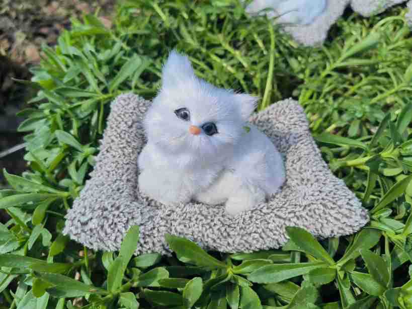 Carbón activado para adornos de automóviles nuevo gato simulado muñeca montado en el automóvil para eliminar formaldehído para atraer la fortuna al por mayor fresco image 6