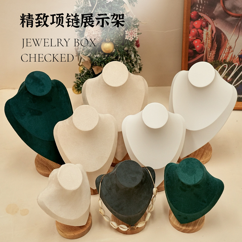 项链展示架人像脖子珠宝首饰托盘摆摊架子饰品拍照道具项链模特|undefined