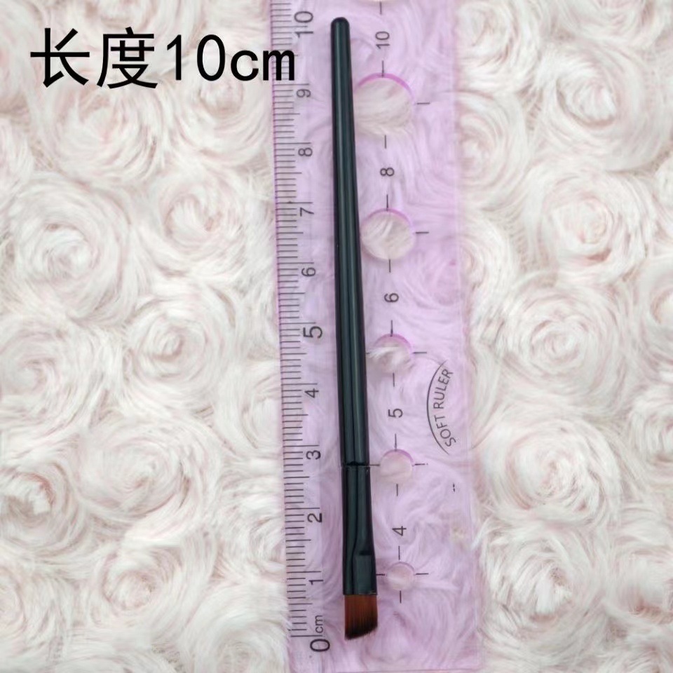 10cm eyebrow brush portable eyebrow brush beauty brush black plastic rod makeup tools factory direct sale
