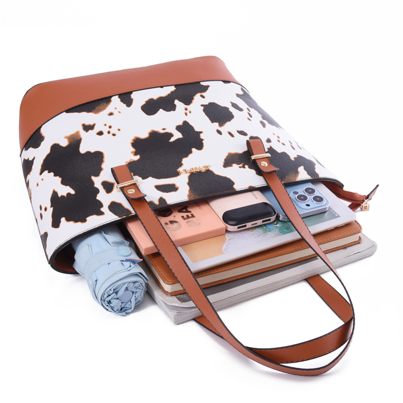 Cross-border new 2024 Women's bag, fashionable large-capacity hand-held buns, mother bag, four-piece set, single-shoulder crossbody bag wholesale bag undefined