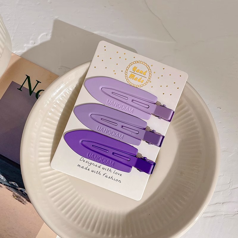 Dopamina rosa pinza de cabello lateral boca de pato adorable pinza de cabello para mujeres 2025 nuevo pinza de frangeo