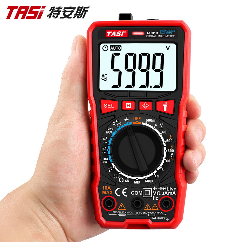 数字万用表TA801B 高精度全自动袖珍多功能数显式电流表 万能表
