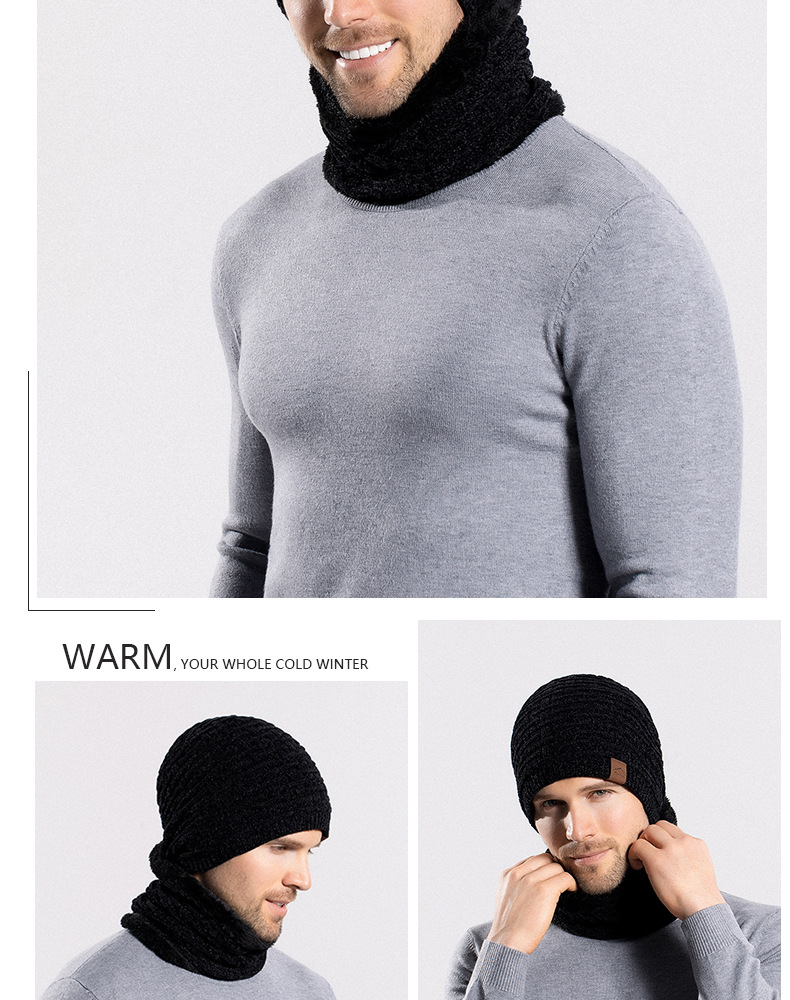 Men's Simple Style Solid Color Wool Cap display picture 2