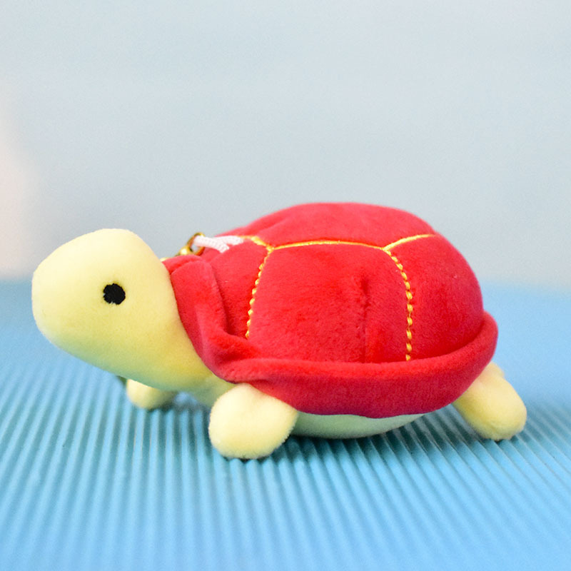 (2개) 공장 직접 미니 수족관 동물 거북이 봉제 인형 장난감 귀여운 거북이 봉제 펜던트 가방 장식품