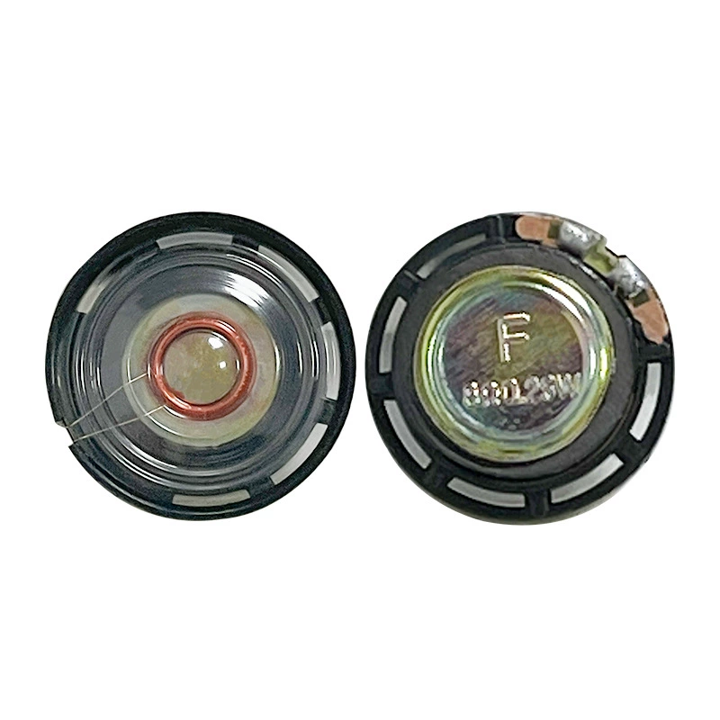 В наличии 21-мм пластиковый стандартный динамик 8 Ом 0,25 Вт с внешним магнитом, игрушка-поздравительная открытка, маленький динамик, динамик с прозрачной пленкой, заводской.