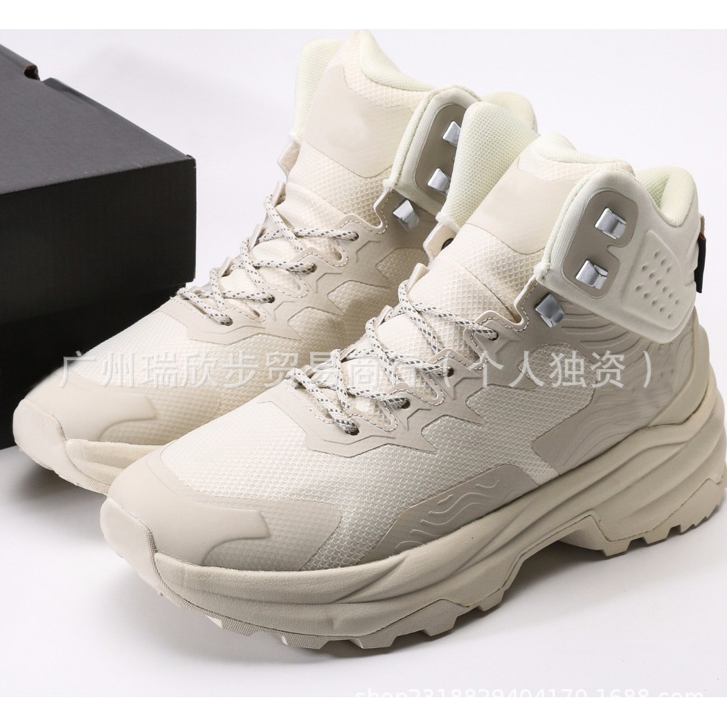 New Men's Outdoor High-Top Hiking Boots, Men's Non-Slip, Wear-Resistant, Breathable, Thick-Soled Hiking Shoes, Sports Training Shoes