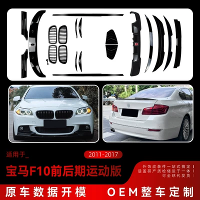 lip, rear wing, complete vehicle kit — Big Surrounded