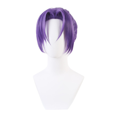 Doukou Yuying Lingwang Cos Wigs Purple One-piece Braided Hairstyle Costume Blue Prison Anime Cos Wigs