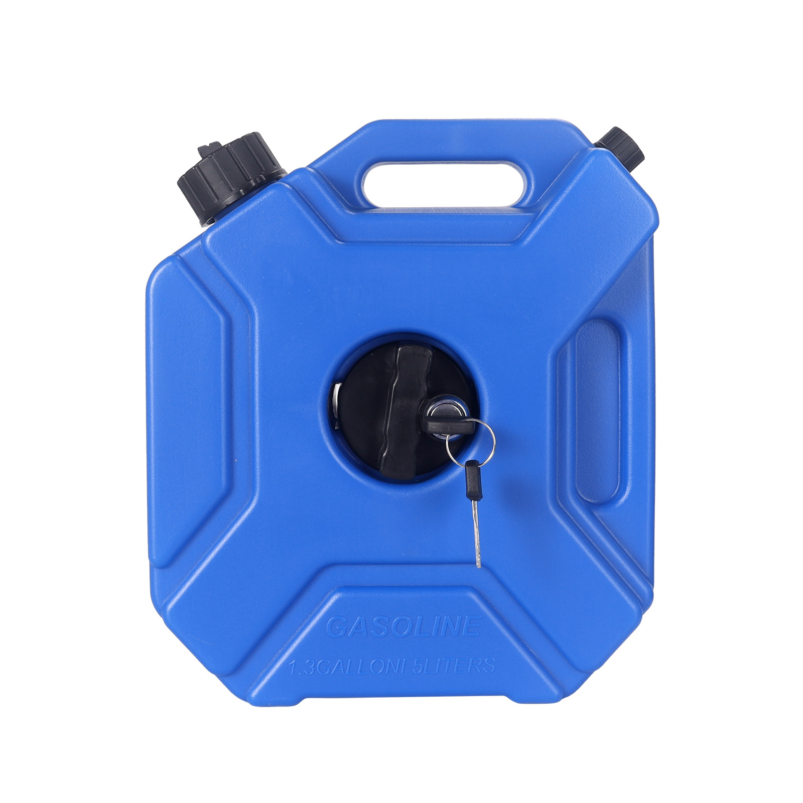 Wholesale Car and Motorcycle Spare Fuel Tank 5L with Lock Emergency Oil Pot Diesel Gasoline Plastic Oil Barrel Thickeneded Cross-Border