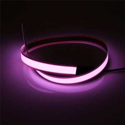 Cold light sheet Ultra-Thin Light Strip El Cold Light - pink-1cm50cm-with-battery-box