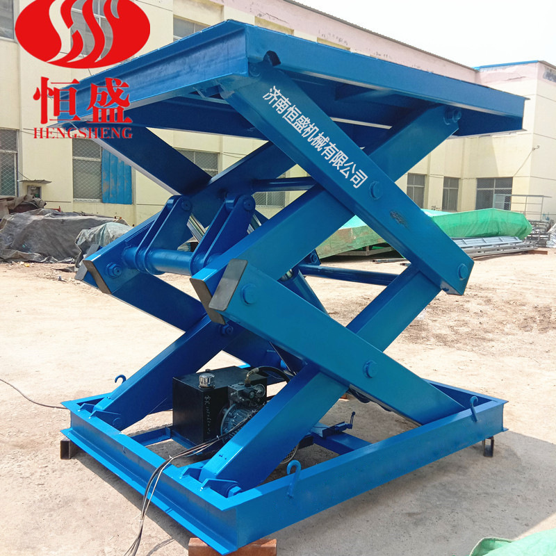 固定剪叉升降机高空上货升降平台电动液压升降台小型剪叉升降平台