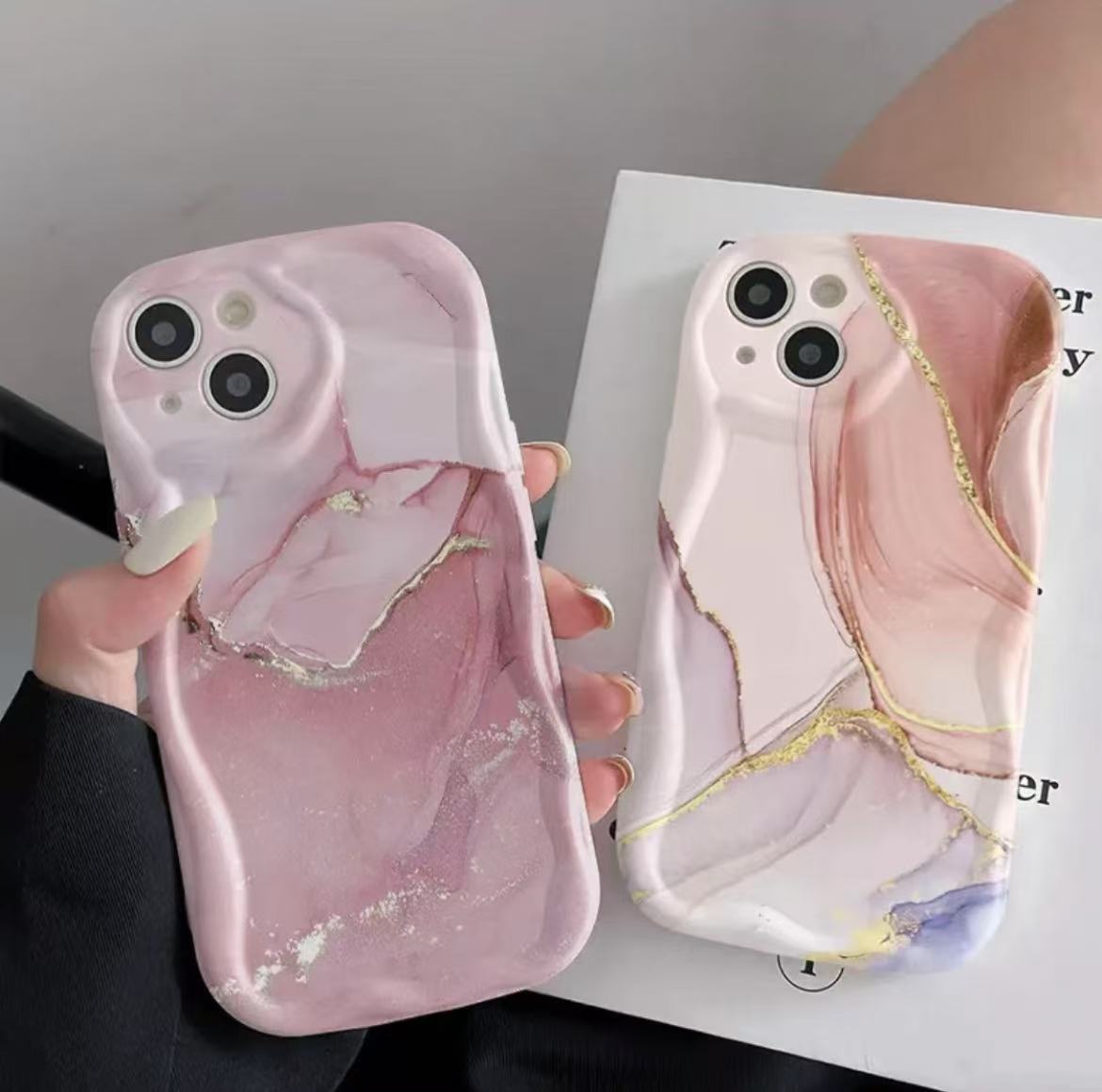 Nuevo estilo creativo aplicable funda para teléfono iphone16pro 11 Apple 15/14 patrón de crema 13promax transfronterizo 12