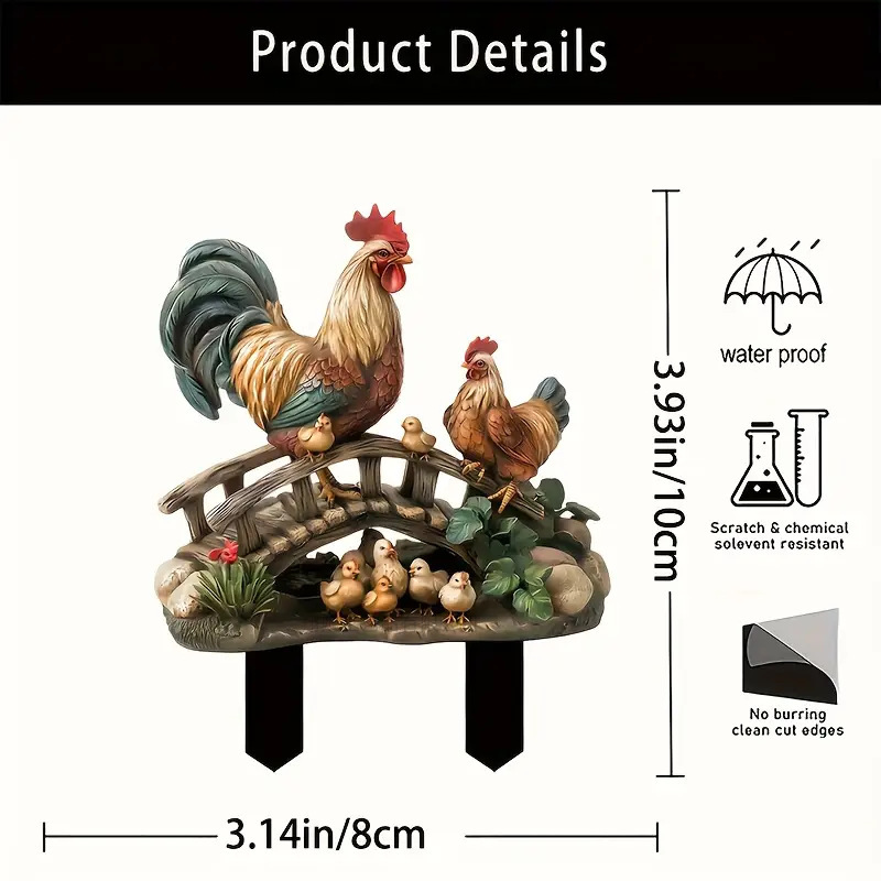 Ventas transfronterizas en caliente nuevos adornos de animales estereoscópicos parques de diseño de escenas decorativas adornos acrílicos image 18