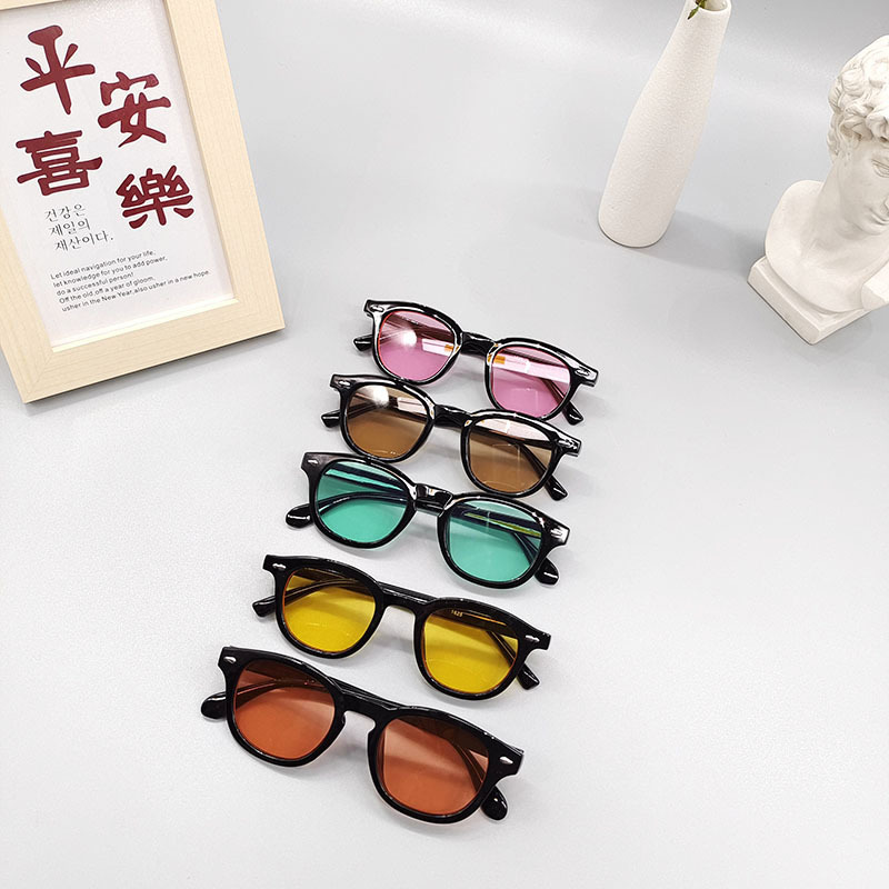UV400 Lens Material New Black Frame Transparent Color Children's Sunshade Sunglasses