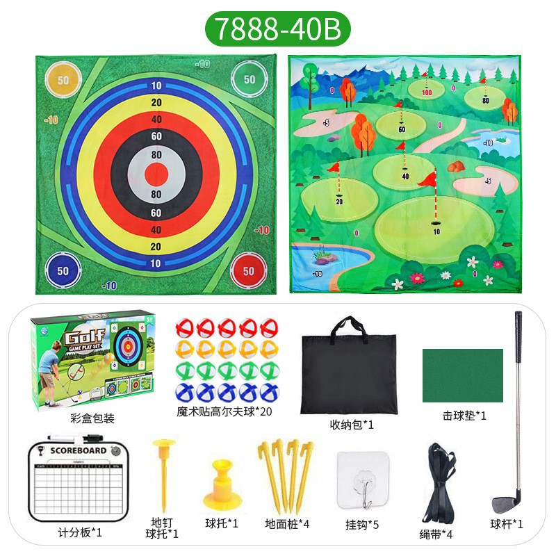 Transfronterizo 20 niños engrosada juego de golf Mat traje de club de golf interior al aire libre artículos deportivos