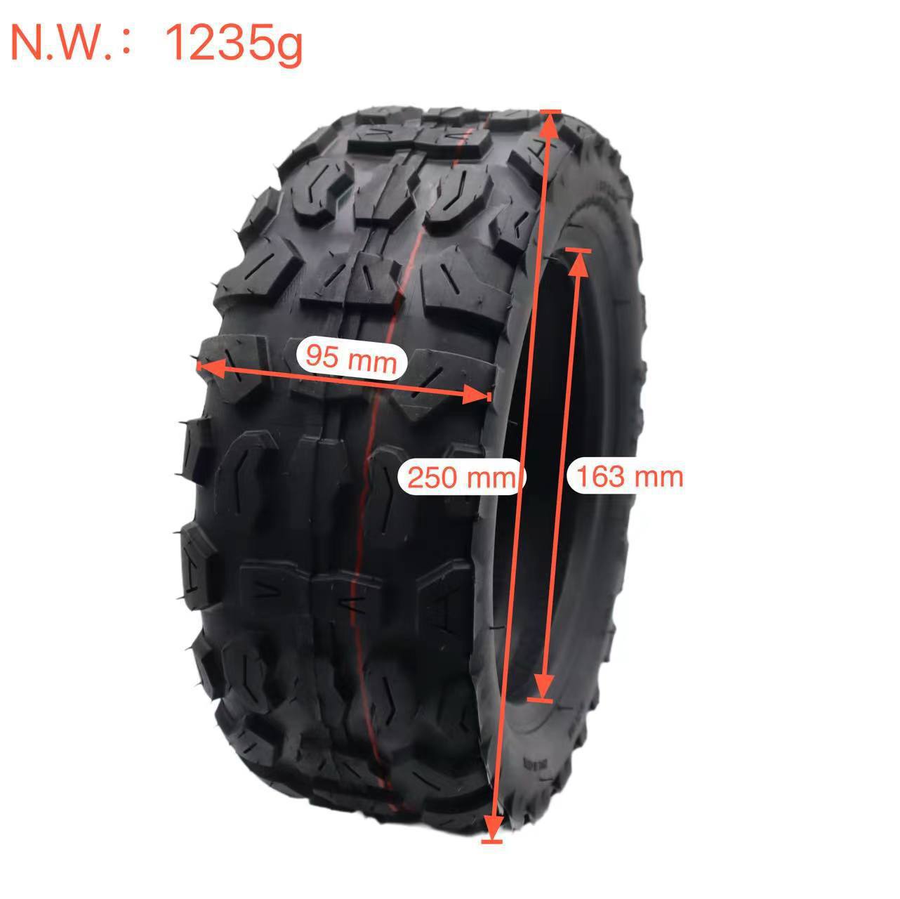 11inch Off-Road Vacuum Tire 90/65-6.5 Electric Scooter Tire Thickeneded Special-Shaped Balance Car Vacuum Tire