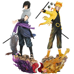 アニメ忍者新三忍共鳴うずまきナルト & ウィザード佐助周辺アニメフィギュア卸売ドロップシッピング