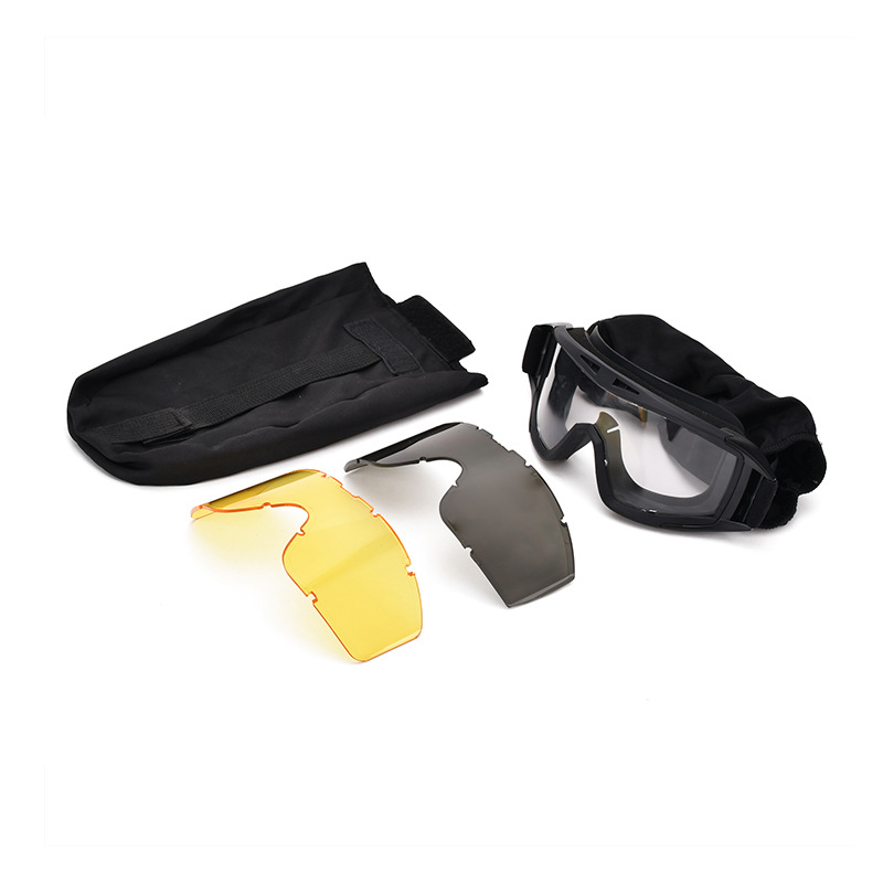 Juego de Gafas Tácticas de Protección, TPU, PC, Antivaho, A prueba de Balas, para Camping y Juegos CS image 4
