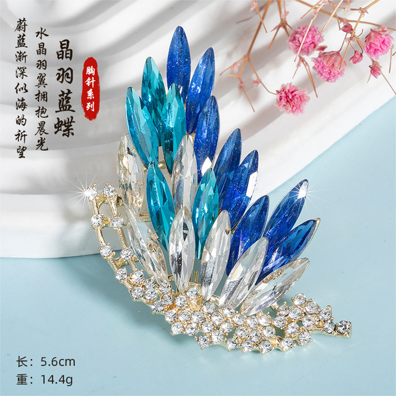 胸针韩版时尚胸花气质百搭防走光丝巾扣水晶西装领别针饰品批发女|undefined