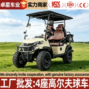 Electric Golf Cart 4-Seater 6-Seater Tourist Vehicle for Scenic Spots, Hotel and Airport Shuttle Golf Cart