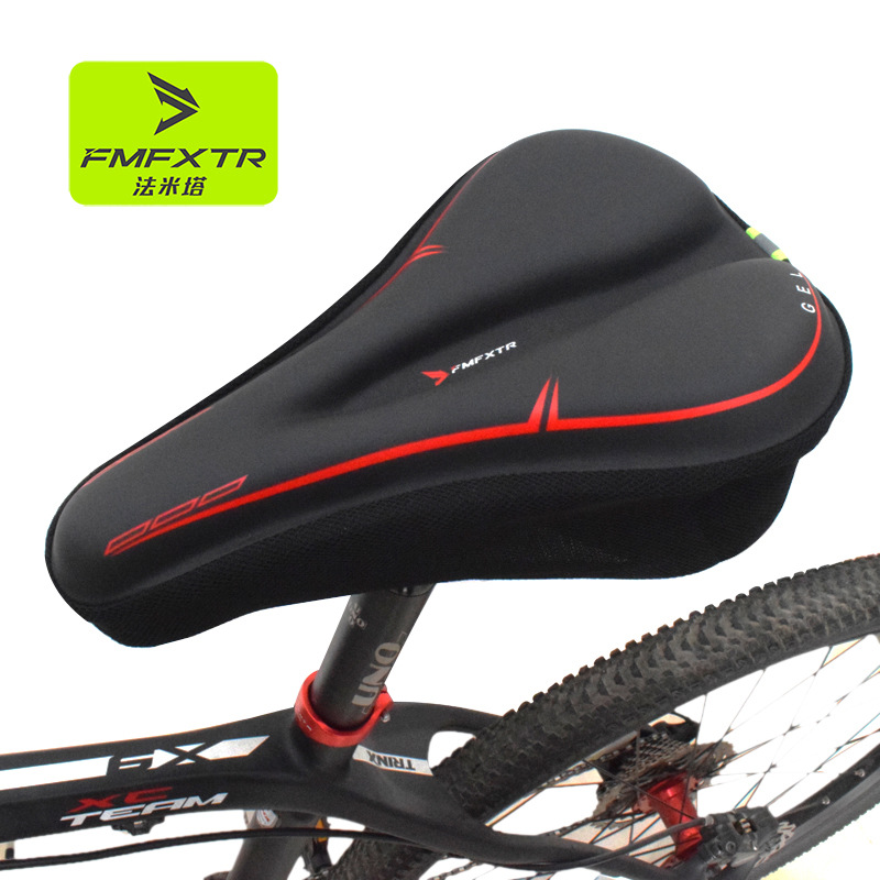 Mountain bike seat cushion cover super soft seat cover silicone thickened waterproof universal road bike bicycle seat soft seat cushion accessories