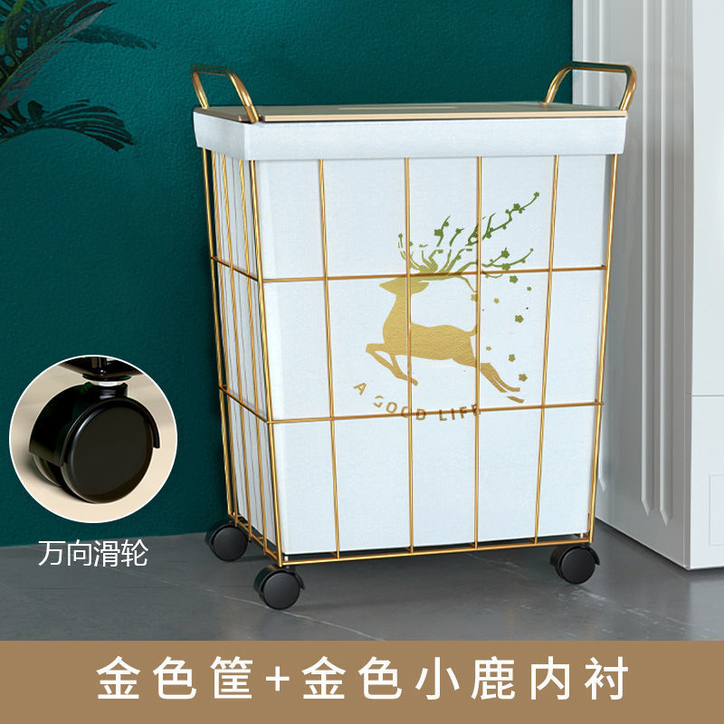 Cesta de lavandería hogar ropa sucia cesta de almacenamiento ins Wind Net almacenamiento rojo Lou cesta de lavandería cubo ropa sucia cesta al por mayor