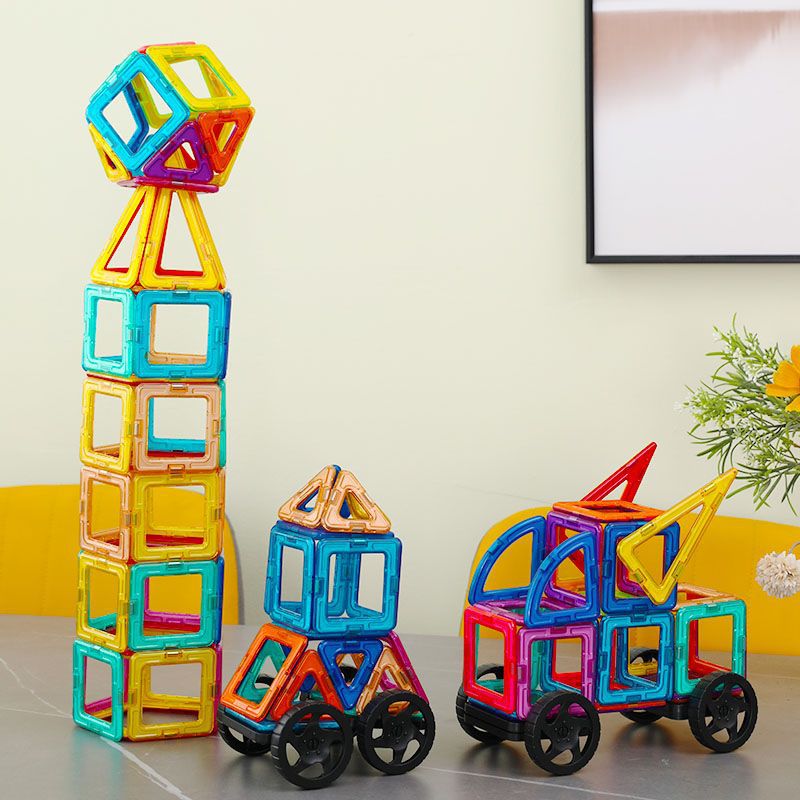 Magnetic Tiles Strong Magnetic Children's Toy Kindergarten Educational Puzzle Building Blocks Intelligence for Boys and Girls Directly Supplied from Factory on Amazon