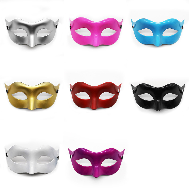Cross-Border Exclusive Supply of Popular Plastic Plain Halloween Masks, Half-Face, Unisex for Adults, Masquerade Party Face Masks Cross-Border Exclusive Supply of Popular Plastic Plain Halloween Masks, Half-Face, Unisex for Adults, Masquerade Party Face Masks