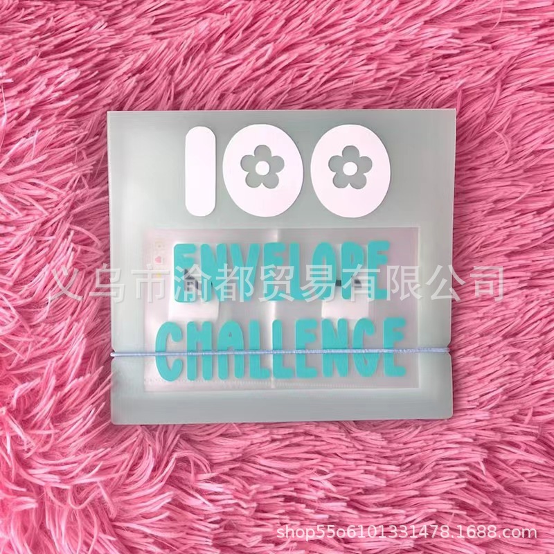 Nuevo 100 sobres transfronterizos Cash Stuffing Savings Challenge Binder