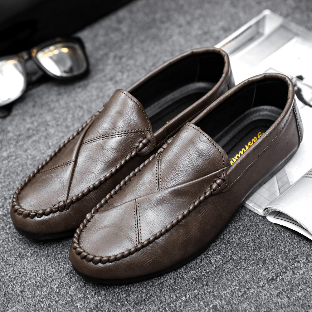 Lazy spring 2023 slip-on loafers British trendy bean shoes men's Korean version breathable new casual fashion