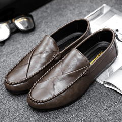 Lazy spring 2023 slip-on loafers British trendy bean shoes men's Korean version breathable new casual fashion