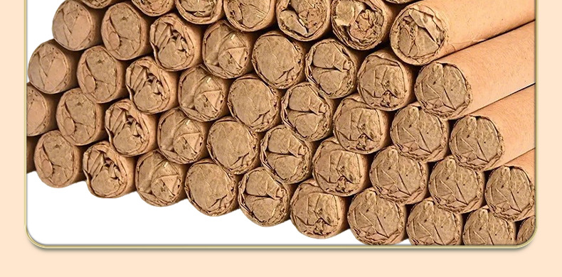 Three-Year Aged Moxa Sticks Ai Tiao 艾条 Hand-Rolled Mugwort Rolls for Indoor Moxibustion and Aromatic Smoke preparation